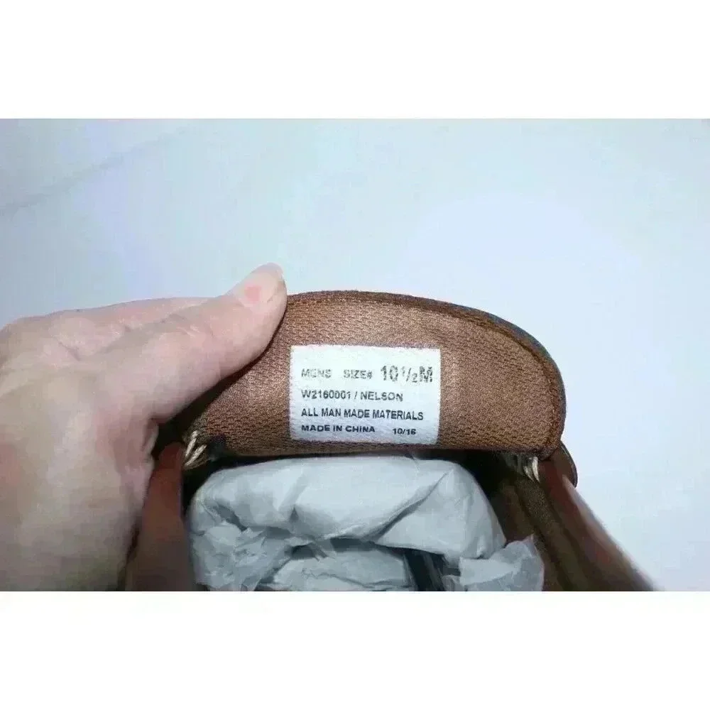 Stone Canyon Footwear Loafer Faux Leather‎ Easy Slip On Men's Shoe Size 10.5 NIB